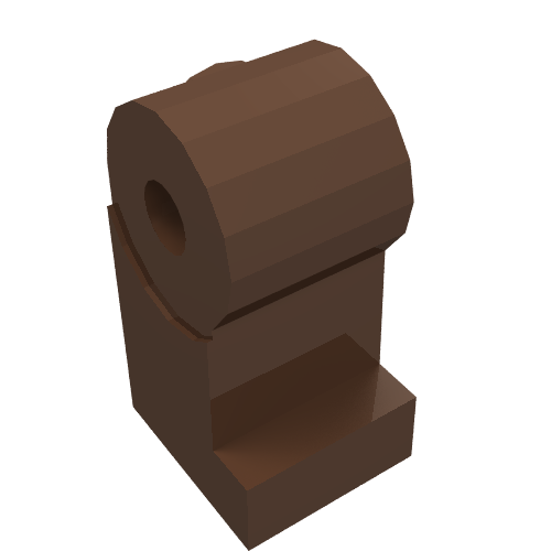 Lego Leg, Left / Brown