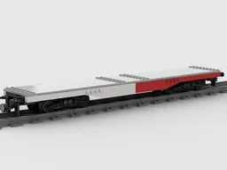 Flat freight car & Flat freight car bulkerhead