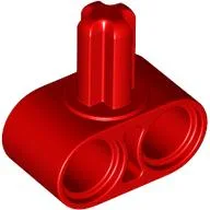 Technic Beam 1 x 2 with Axle on Side / Red