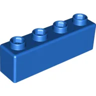 Quatro Brick 1 x 4 / Blue
