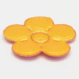 Belville, Pillow 4 x 5 Flower with Dark Pink on Reverse / Bright Light Orange