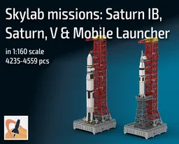 Skylab missions: Saturn V-Skylab, Saturn IB & Mobile Launcher - in 1:160 scale