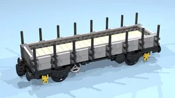 4-Wheel Stake Wagon (SNOT, gray)