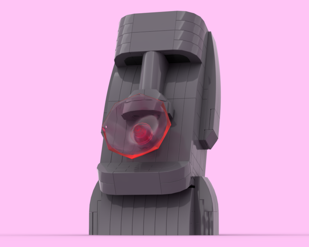 Lego Easter Island Statue (Night at the Museum)