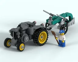 SuperLandini tractor with Dondi plough