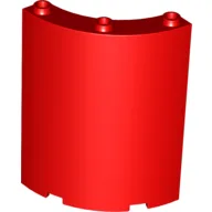 Panel 4 x 4 x 6 Quarter Cylinder / Red