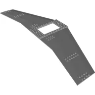 Wing Plate 20 x 56 with 6 x 10 Opening and 4 Holes / Light Bluish Gray