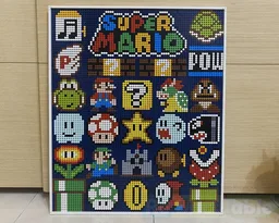 Super Mario Pixel art MOC with Lego 21226