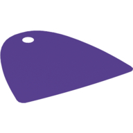 Lego Neckwear Cape, with One Hole [Spongy Stretchable Fabric] / Dark Purple