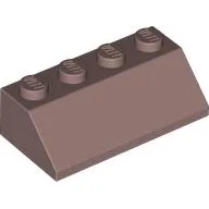 Brick Sloped 45° 2 x 4 / Sand Red