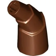Animal Body Part, Horn Stacked 45 deg. with Axle Connectors / Reddish Brown