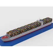Container Ship V2, partially modular