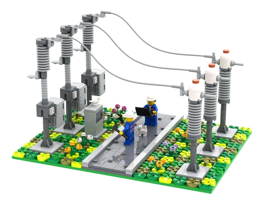Lego High Voltage Electrical Substation: Circuit Breaker