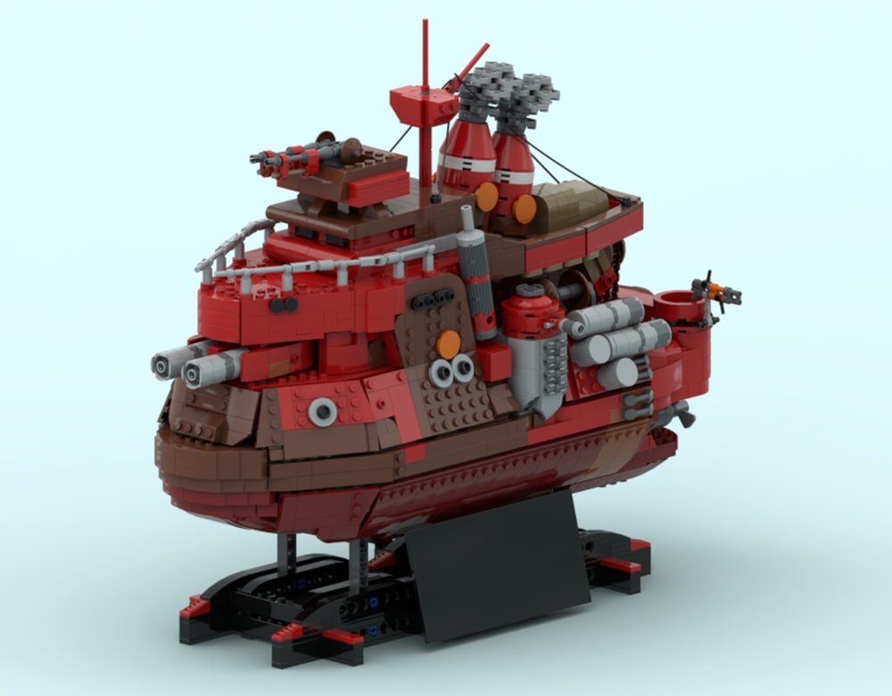 Lego Tundran Territories Battleship (w/ Stand)