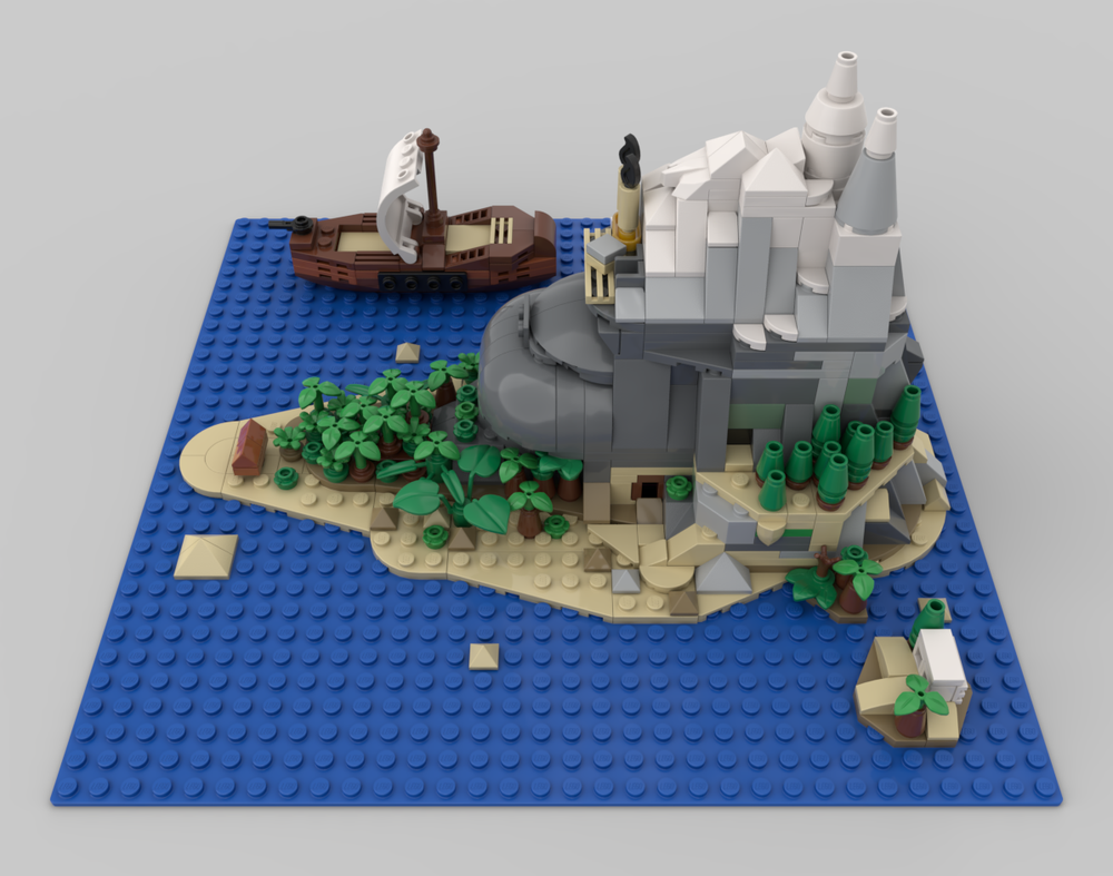 Lego Donkey Kong Country - Kong Island Map