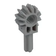 Technic Arm with Gear 8 Tooth and 1.5L Axle / Light Bluish Gray