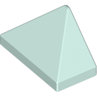 Lego Brick Sloped 45° 2 x 1 Triple with Inside Stud Holder / Light Aqua