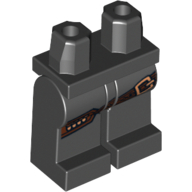 Lego Hips and Black Legs with Loose Fitting Ammo Belt Print / Black