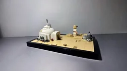 Binary Sunset Diorama