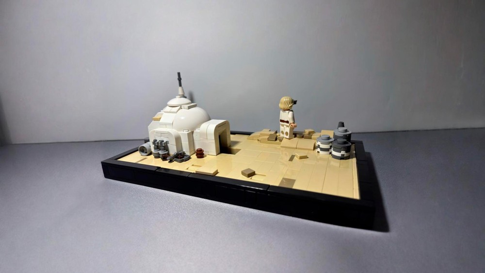 Lego Binary Sunset Diorama