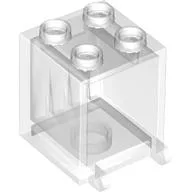 Box 2 x 2 x 2 [Hollow Studs] / Trans-Clear