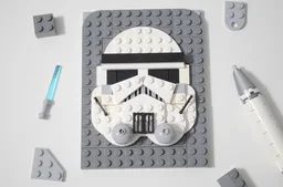 Stormtrooper Brick sketch mosaic
