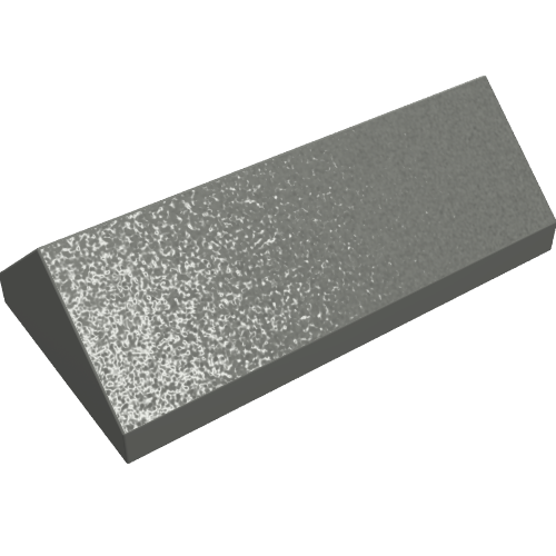 Lego Brick Sloped 45° 2 x 4 Double / Dark Bluish Gray