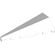 Lego Brick Wedged, Sloped 2 x 5 Left / White