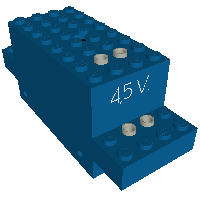 Lego Motor, Train, 4.5V 12 x 4 x 4 Type I with '4.5V' Print