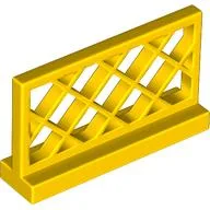 Fence Lattice 1 x 4 x 2 / Yellow