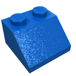 Brick Sloped 45° 2 x 2 / Blue