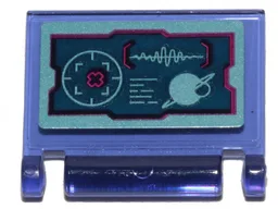 Minifigure, Utensil Book Cover with Wyld-Mayhem Star Fighter Target Display Pattern (Sticker) - Set 70849