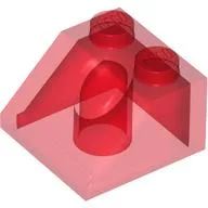 Brick Sloped 45° 2 x 2 / Trans-Red