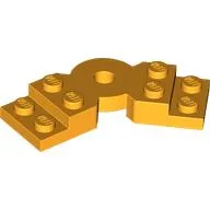 Plate Angled 2 x 2 with Step and Hole in Center / Bright Light Orange