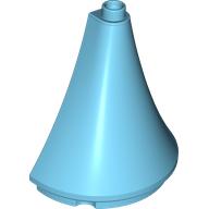 Lego Duplo Building Roof Spire Half 4.5 x 2 x 4 / Medium Azure