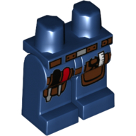 Lego Hips and Dark Blue Legs with Tool Belt with Screwdrivers, Plyer and Ruler Print / Dark Blue