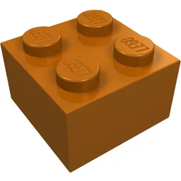 Brick 2 x 2 / Dark Orange