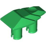 Lego Fairing 1 x 2 Stepped with Two Pins / Green