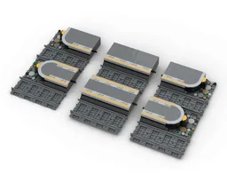 Brick Cross two track small plattform extension