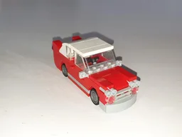 Red vintage car