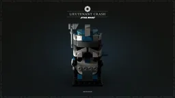 Lieutenant Crash Brickheadz