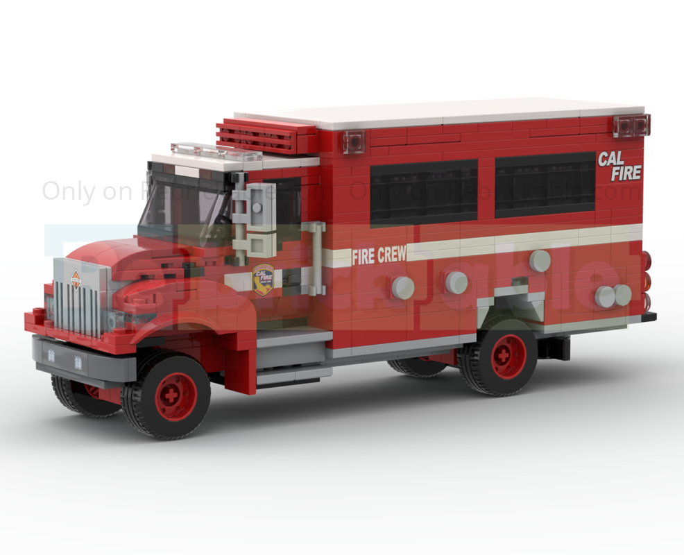 Lego 2021 BME Intl. Crew Carrier CAL FIRE