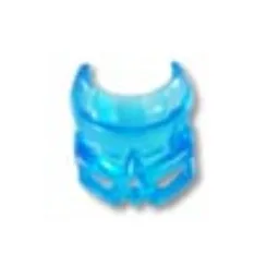 Pen Bead, Bionicle Mask, Kanohi Kaukau / Trans-Light Blue