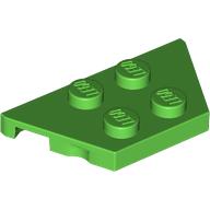 Lego Wedge Plate 2 x 4 / Bright Green