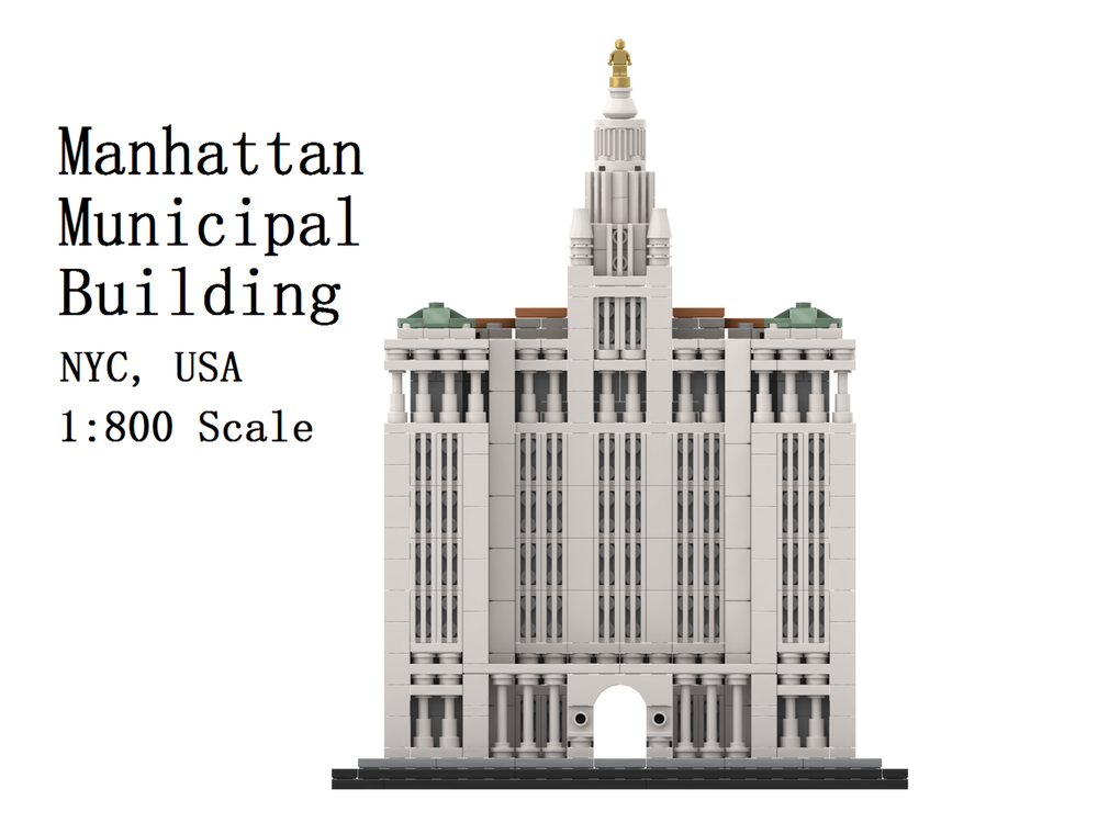 Lego Manhattan Municipal Building 1:800 Scale