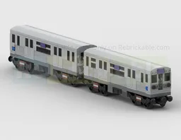 CTA 5000 Series 2-Carriage Chicago L Train - Dummy Version
