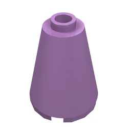 Cone 2 x 2 x 2, Open Stud / Medium Lavender