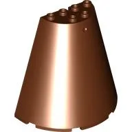 Cone Half 8 x 4 x 6 / Reddish Brown