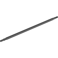Lego Flexible Ribbed Hose 8mm Ends 19L / Black