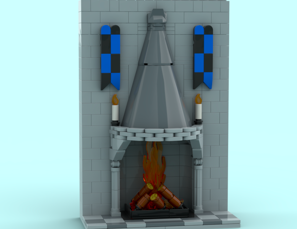 Lego Old Stone Fireplace